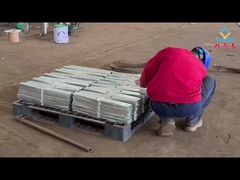 Parete di sostegno di cemento, recinzione a chiusura, supporto in acciaio galvanizzato