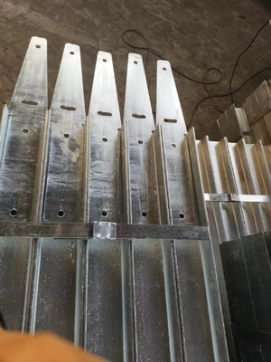 10 mm Ferrovia Sleeper supporto galvanizzato personalizzato per scherma