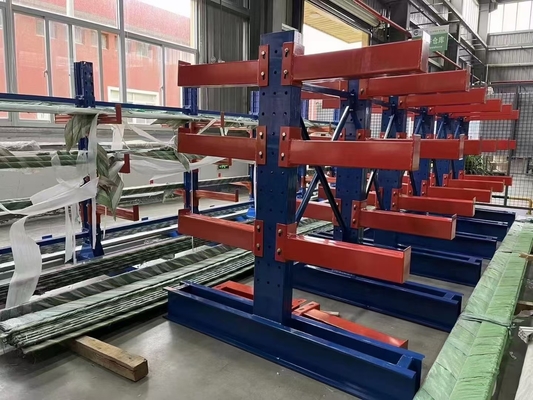 Sistema regolabile di scaffalature per pallet a doppia profondità per stoccaggio in magazzino pesante