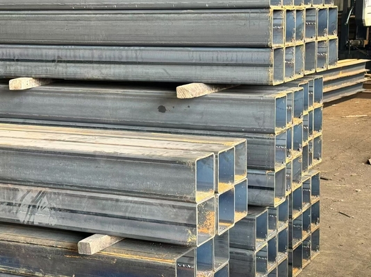 Tubi di acciaio rettangolare galvanizzato anti-corrosione Tubo vuoto rettangolare per la costruzione