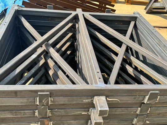 Componenti strutturali in acciaio personalizzabili, travi e colonne in acciaio prefabbricate per progetti di costruzione residenziali e commerciali